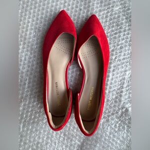Stuart Weitzman Vibrant Red Flats
